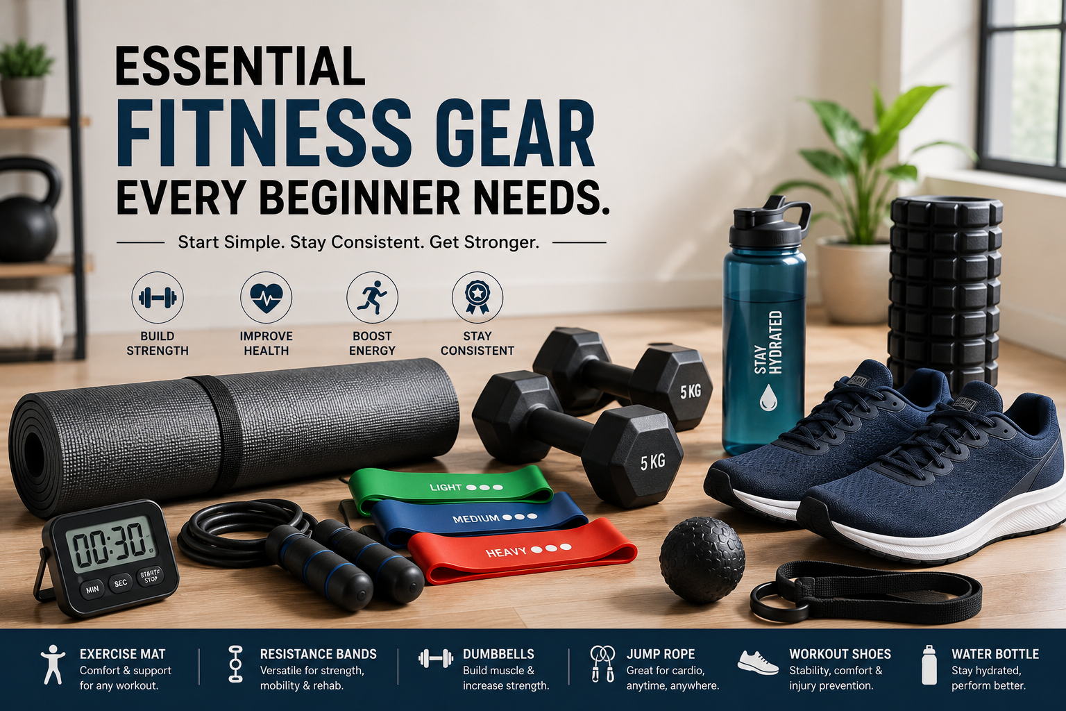 Essential Fitness Gear Every Beginner Needs